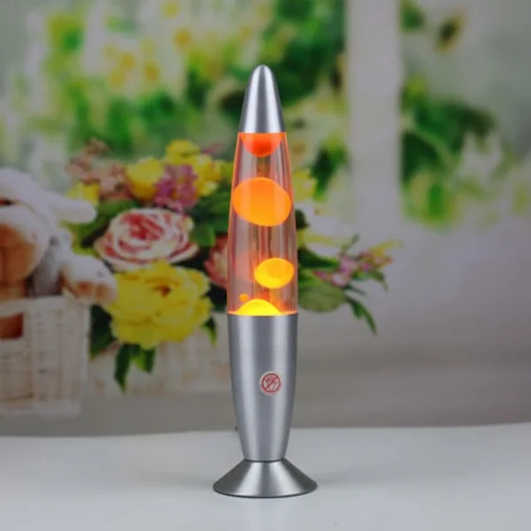 Lampa decorativa lava orange, 30w, inaltime 41 cm, alimentare priza - imagine 4