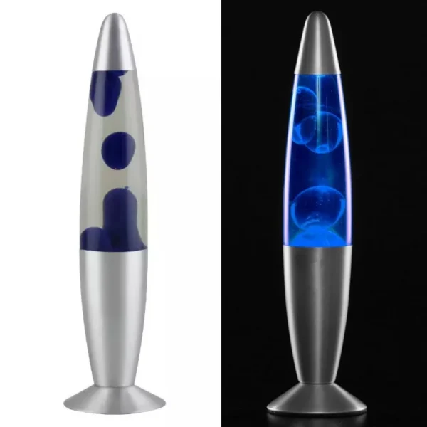 Lampa decorativa lava blue, 30w, inaltime 41 cm, alimentare priza - imagine 5