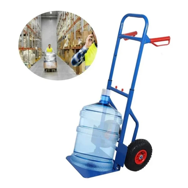 Liza pentru transport, sarcina maxima 80 kg, inaltime ajustabila, 79-114 cm, cadru otel - imagine 5
