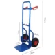 Liza pentru transport, sarcina maxima 80 kg, inaltime ajustabila, 79-114 cm, cadru otel - imagine 8