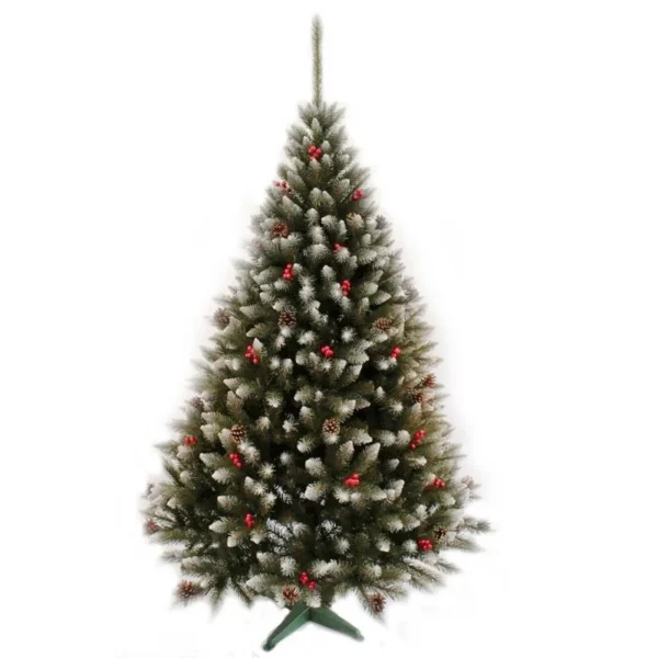 Brad artificial nins deluxe 220 cm – 119 ramuri, 751 ace - structura densa, baza 158 cm - imagine 7