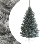 Brad artificial imperial grey 180 cm – 69 ramuri, 333 ace – coroana bogata si uniforma