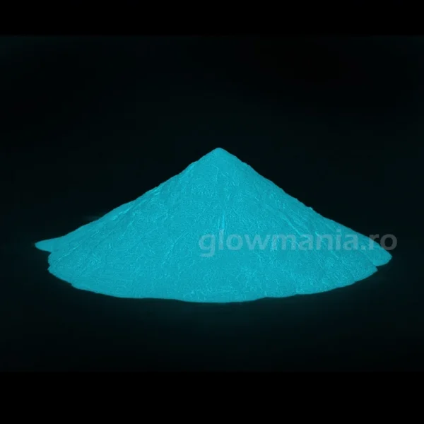 Pigment fosforescent aqua (turquoise) cantitate 1000 gr - imagine 3