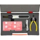 Aparat de lipit/sudat plastic, Strend Pro, cu trusa capse, cleste si geanta, incarcare USB, 2000 mAh - imagine 5