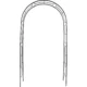 Arcada metalica, pergola, pentru gradina, 113x38x229 cm, Strend Pro - imagine 5