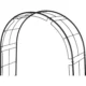Arcada metalica, pergola, pentru gradina, 113x38x229 cm, Strend Pro - imagine 2