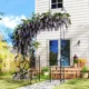 Arcada metalica, pergola pentru gradina, cu portita, 107x45x217 cm - imagine 10
