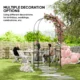 Arcada metalica, pergola pentru gradina, cu portita, 107x45x217 cm - imagine 6