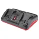 Aspirator/suflanta frunze, cu 2 acumulatori 4 Ah, incarcator 2x20V Li-ion, sac colector, Worcraft - imagine 3