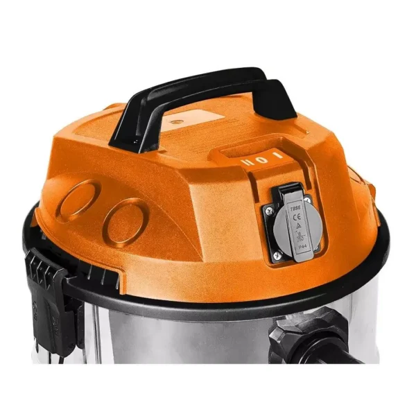 Aspirator industrial, umed-uscat, 1400 W, 30 L, filtru HEPA, cu accesorii, NEO - imagine 15