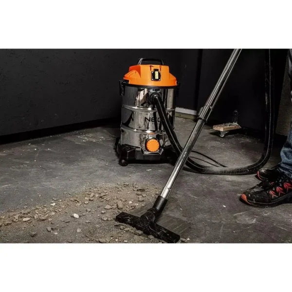 Aspirator industrial, umed-uscat, 1400 W, 30 L, filtru HEPA, cu accesorii, NEO - imagine 25