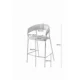 Scaun de bucatarie/bar, Artool, Badia, catifea neagra, picioare metal auriu, 46x45x94 cm - imagine 2