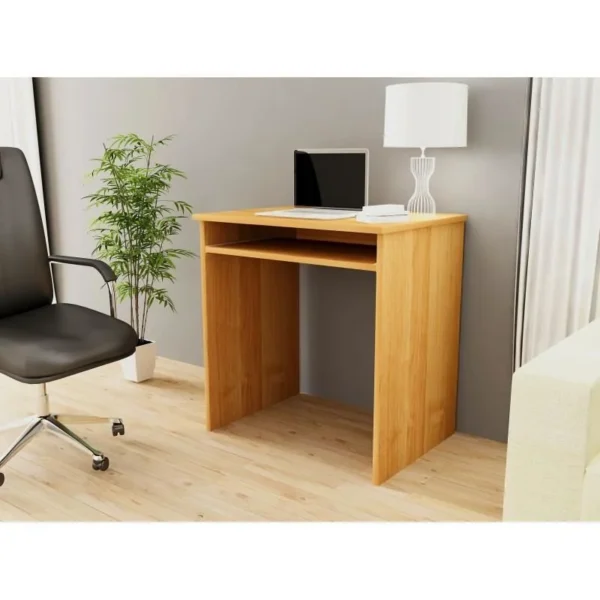 Birou calculator, placa laminata, raft tastatura, arin, 68x51x74 cm, Oly - imagine 3