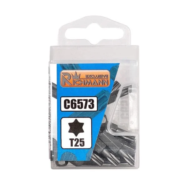 Varfuri, biti, Torx, 1/4”, T10x25 mm, Richmann Exclusive - imagine 2
