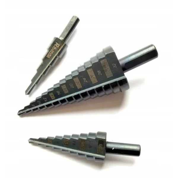 Burghie pentru metal, in trepte, nitrura de titan, set 3 buc, 4-12/20/32 mm, Richmann Exclusive - imagine 7