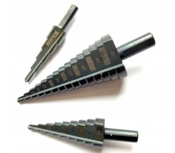 Burghie pentru metal, in trepte, nitrura de titan, set 3 buc, 4-12/20/32 mm, Richmann Exclusive - imagine 11