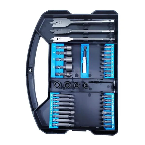 Set burghie combinate, varfuri si capete tubulare, 62 buc, 1/4'' , Richmann - imagine 2