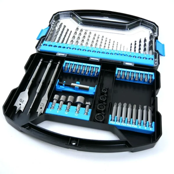Set burghie combinate, varfuri si capete tubulare, 62 buc, 1/4'' , Richmann - imagine 4
