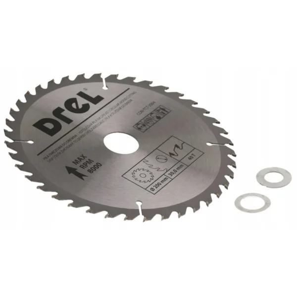 Disc circular vidia, 40 dinti, 200 mm, Drel - imagine 3