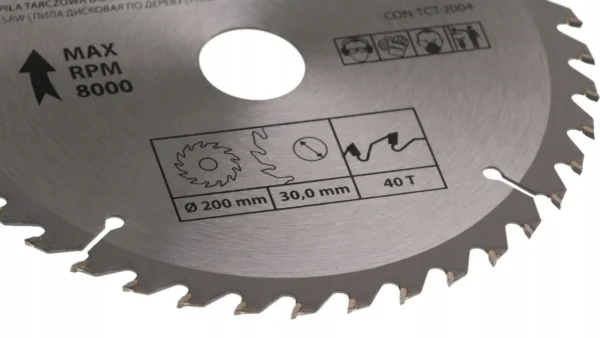 Disc circular vidia, 40 dinti, 200 mm, Drel - imagine 5