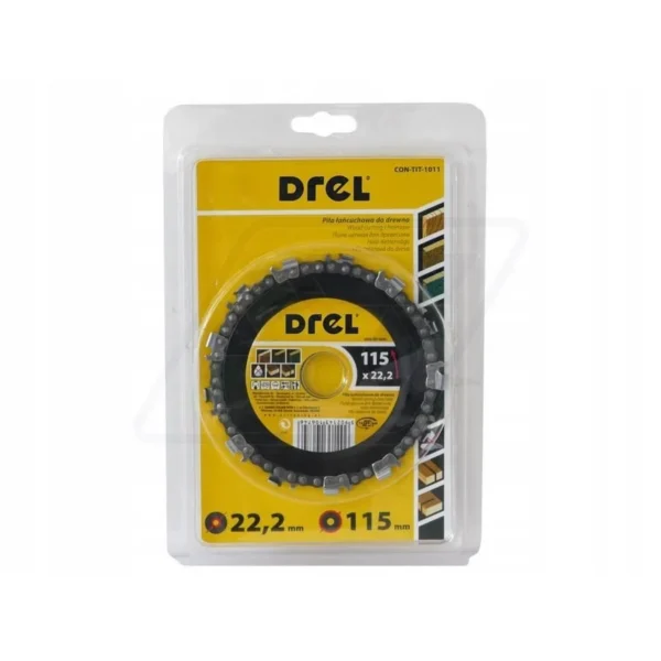 Disc debitat lemn, cu lant, 115 mm, Drel - imagine 3