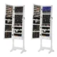 Cabinet bijuterii cu oglinda, Artool, MDF, raft interior, alb, 41x36x151 cm - imagine 4