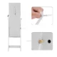 Cabinet bijuterii cu oglinda, Artool, MDF, raft interior, alb, 41x36x151 cm - imagine 6
