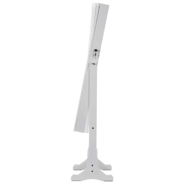 Cabinet bijuterii cu oglinda, Artool, MDF, raft interior, alb, 41x36x151 cm - imagine 7