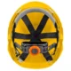 Casca de protectie pentru lucrul la inaltime, ABS, galbena, curea barbie reglabila, 51-63 cm, NEO - imagine 3