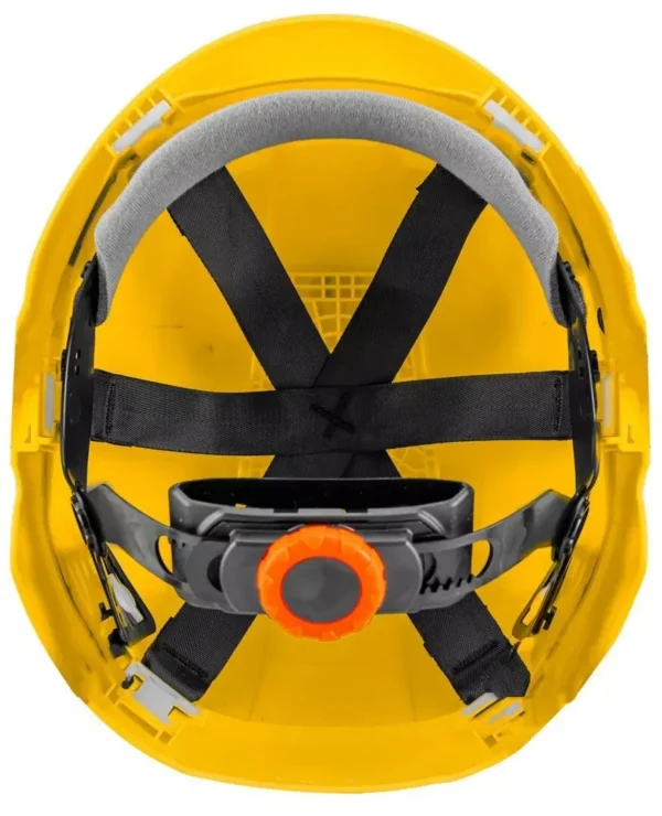 Casca de protectie pentru lucrul la inaltime, ABS, galbena, curea barbie reglabila, 51-63 cm, NEO - imagine 8