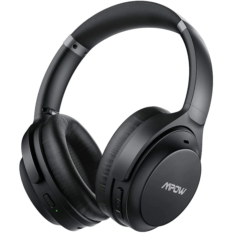 Casti audio Mpow H12 IPO, Active Noise Canceling, Bluetooth 5.0, USB-C, Bas puternic, Microfon CVC8.0, Autonomie 40 ore, True Wireless