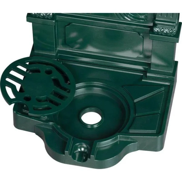 Chiuveta de gradina, aluminiu, verde inchis, 40x35x83 cm, Strend Pro - imagine 2