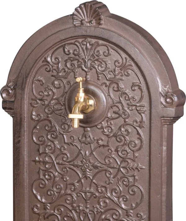 Chiuveta de gradina, aluminiu, maro, 39x33x72 cm, Strend Pro - imagine 5