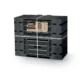 Compostor de gradina, 1250 L, negru, Compogreen, Vario - imagine 2