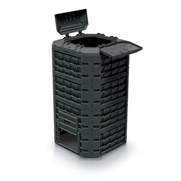 Compostor de gradina, 1250 L, negru, Compogreen, Vario - imagine 4
