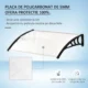 Copertina marchiza, policarbonat si aluminiu, transparent, 120x75x23 cm - imagine 8