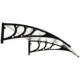 Copertina marchiza, policarbonat si aluminiu, transparent, 120x75x23 cm - imagine 5