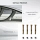 Copertina marchiza, policarbonat, transparent, 100x75x23 cm - imagine 6