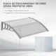 Copertina marchiza, policarbonat, transparent, 100x75x23 cm - imagine 7