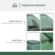 Cort camping, 2 persoane, cu geanta, verde, 206x185x120 cm - imagine 6