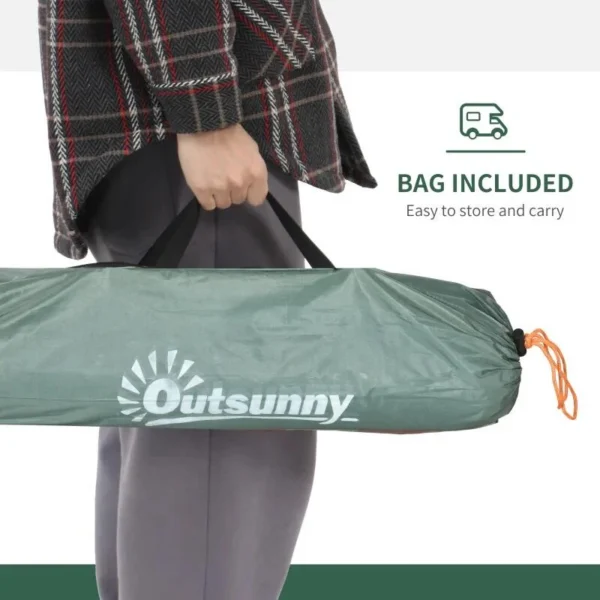 Cort camping, 2 persoane, cu geanta, verde, 206x185x120 cm - imagine 4