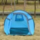 Cort camping, 2 persoane, impermeabil, tip igloo, cu husa, albastru deschis, 220x108x110 cm - imagine 8
