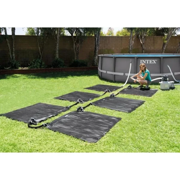 Covoras/pad solar, incalzitor pentru apa piscina, negru, 1.20x1.20 m, Intex - imagine 3