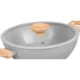 Cratita ceramica cu capac de sticla, manere lemn, 2.8 L, 26 cm, MagicHome Harmony - imagine 3