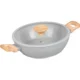 Cratita ceramica cu capac de sticla, manere lemn, 2.8 L, 26 cm, MagicHome Harmony - imagine 6