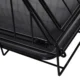 Cusca pentru caine, metal, plastic, cu maner transport, pliabila, negru, 48x76x55 cm - imagine 3