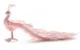 Decoratiune Craciun, Paun, roz, 33x12x15 cm - imagine 5