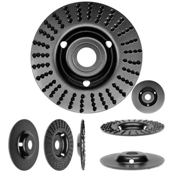 Disc circular slefuit, modelat, raspel, pentru lemn, plastic, cauciuc, beton celular, 125x22.2 mm, Dedra - imagine 2
