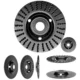 Disc circular slefuit, modelat, raspel, pentru lemn, plastic, cauciuc, beton celular, 125x22.2 mm, Dedra - imagine 2