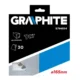 Disc circular vidia, pentru aluminiu, 30 dinti, 165x30 mm, Graphite  - imagine 2